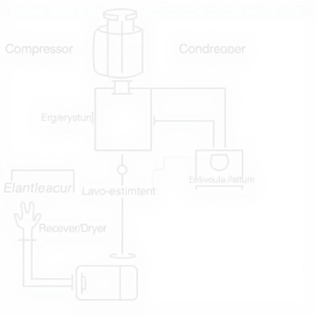 Car AC System Components Diagram