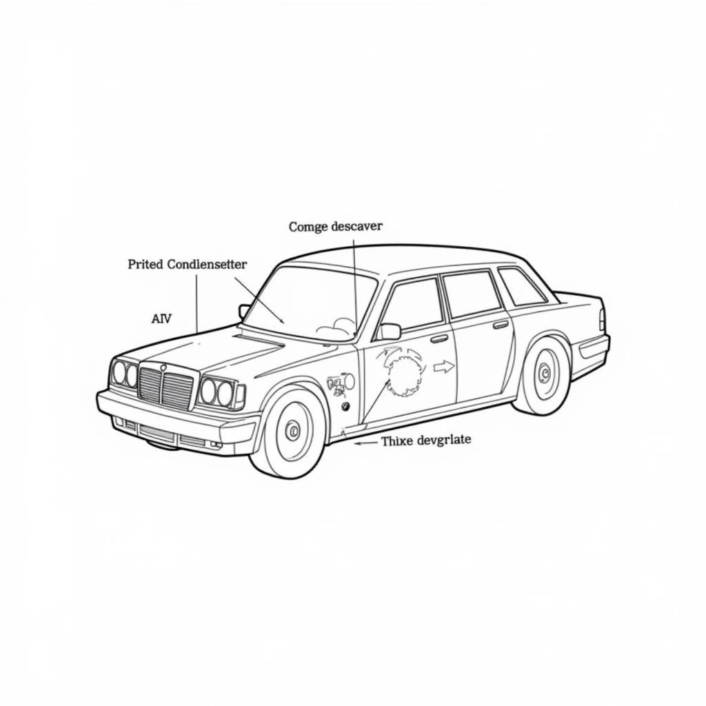 Car AC System Components Diagram