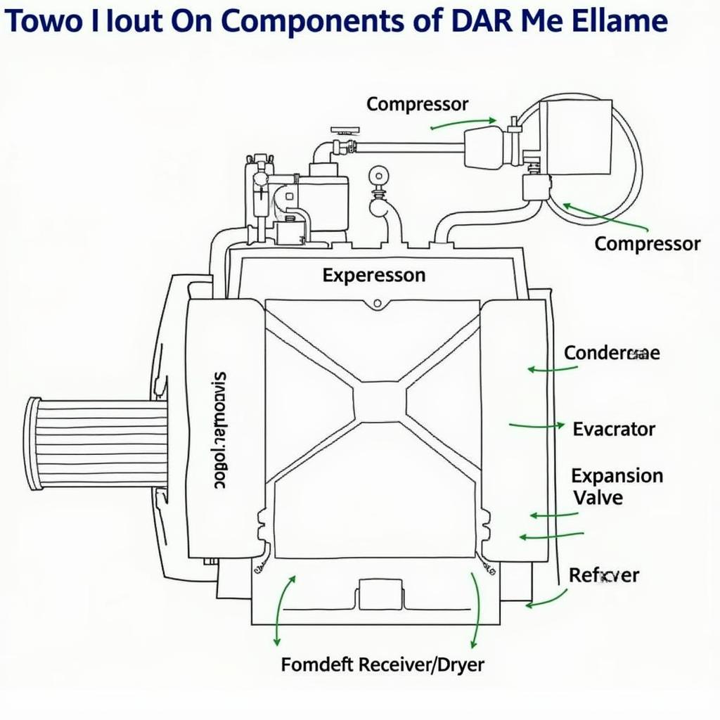 Car AC System Components Diagram