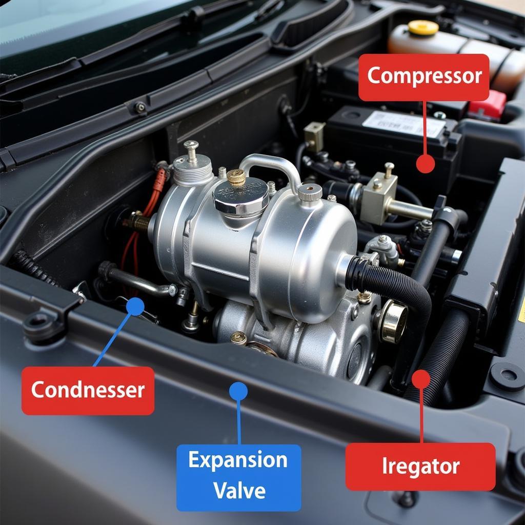 Car A/C System Components