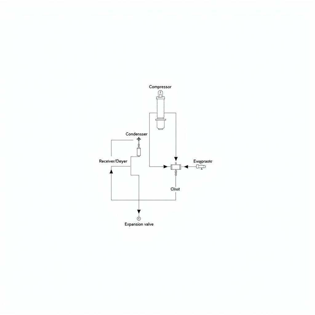 Car AC System Components Diagram for Repairs in Crewe