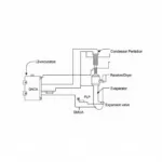 Car AC System Components Diagram