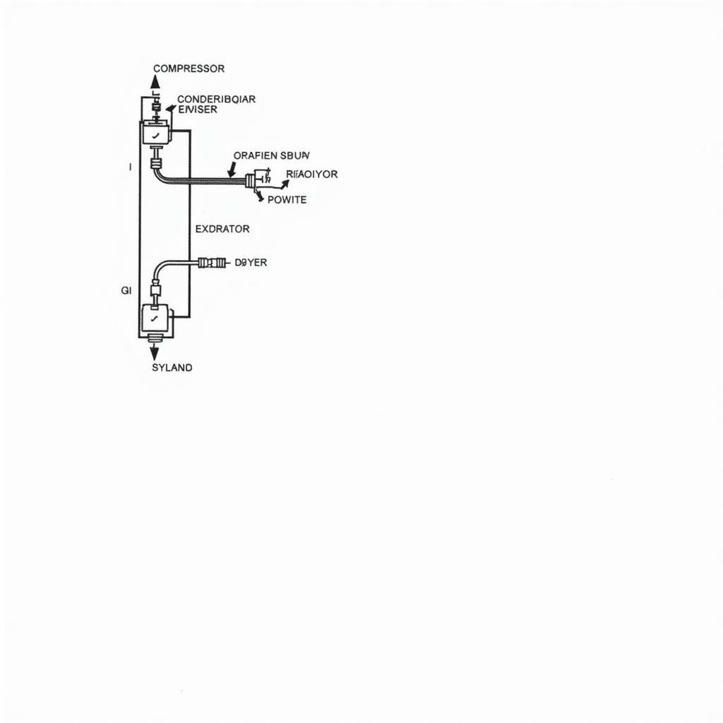 Car AC System Components Diagram