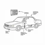 Car AC System Components Diagram