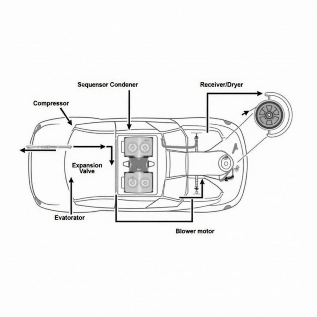 Car AC System Diagram