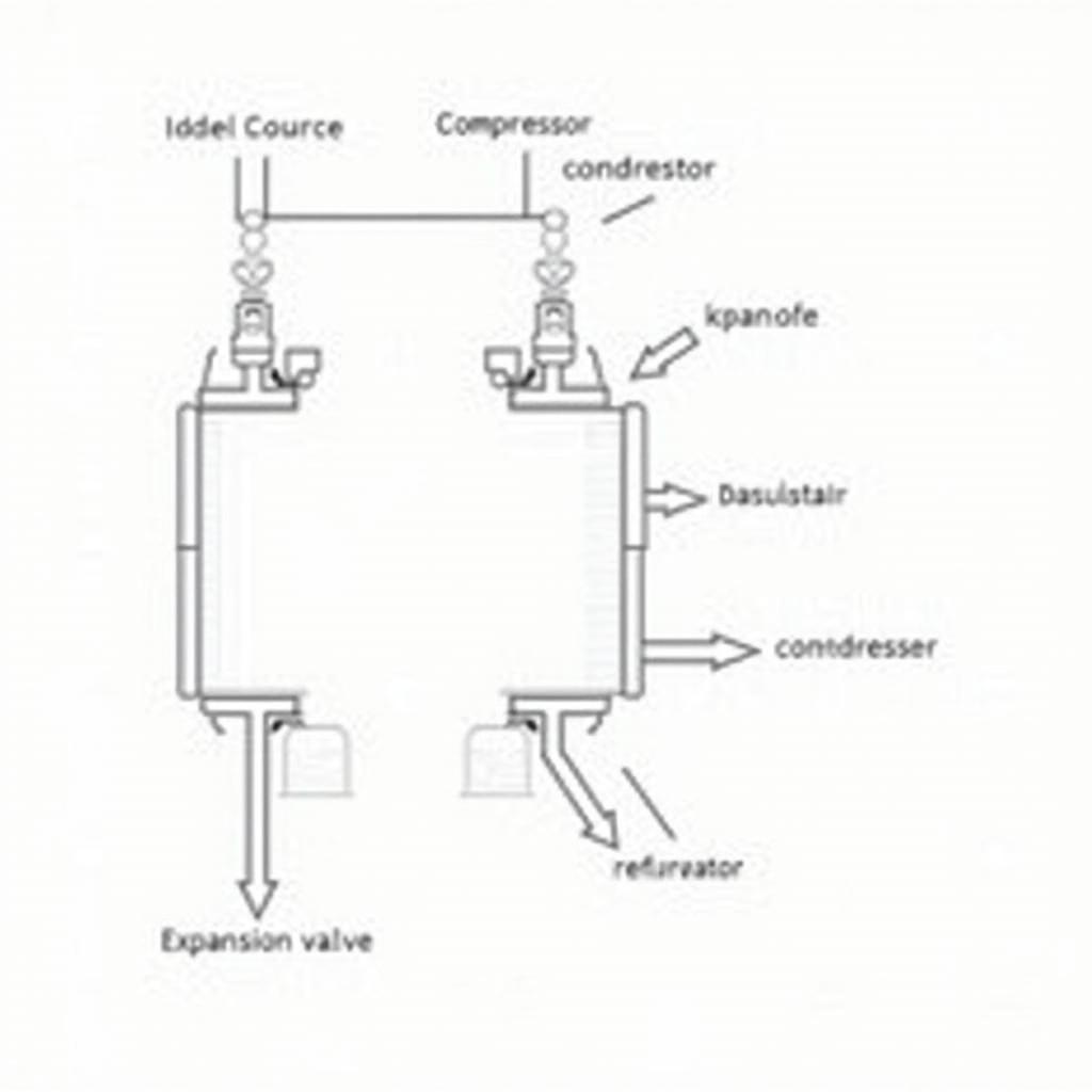 Car AC system diagram