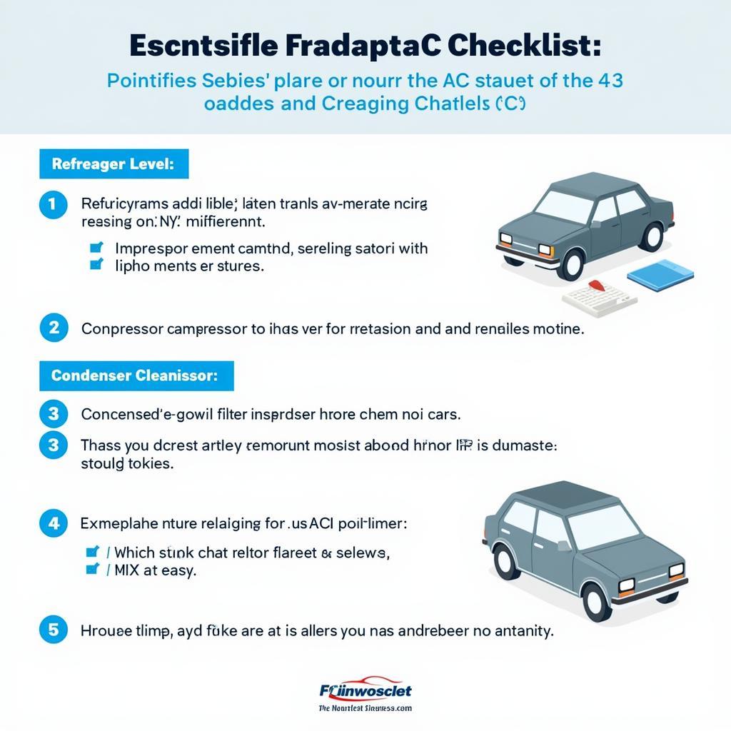 Car AC System Maintenance Checklist