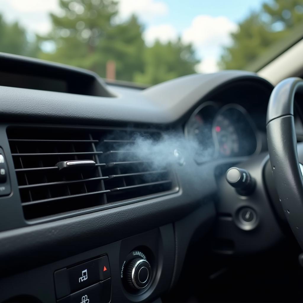 Car AC Vent Blowing Cold Air