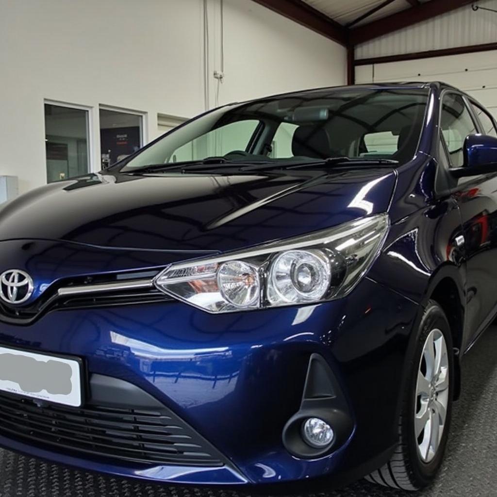 A gleaming car after a professional paint repair in Northampton