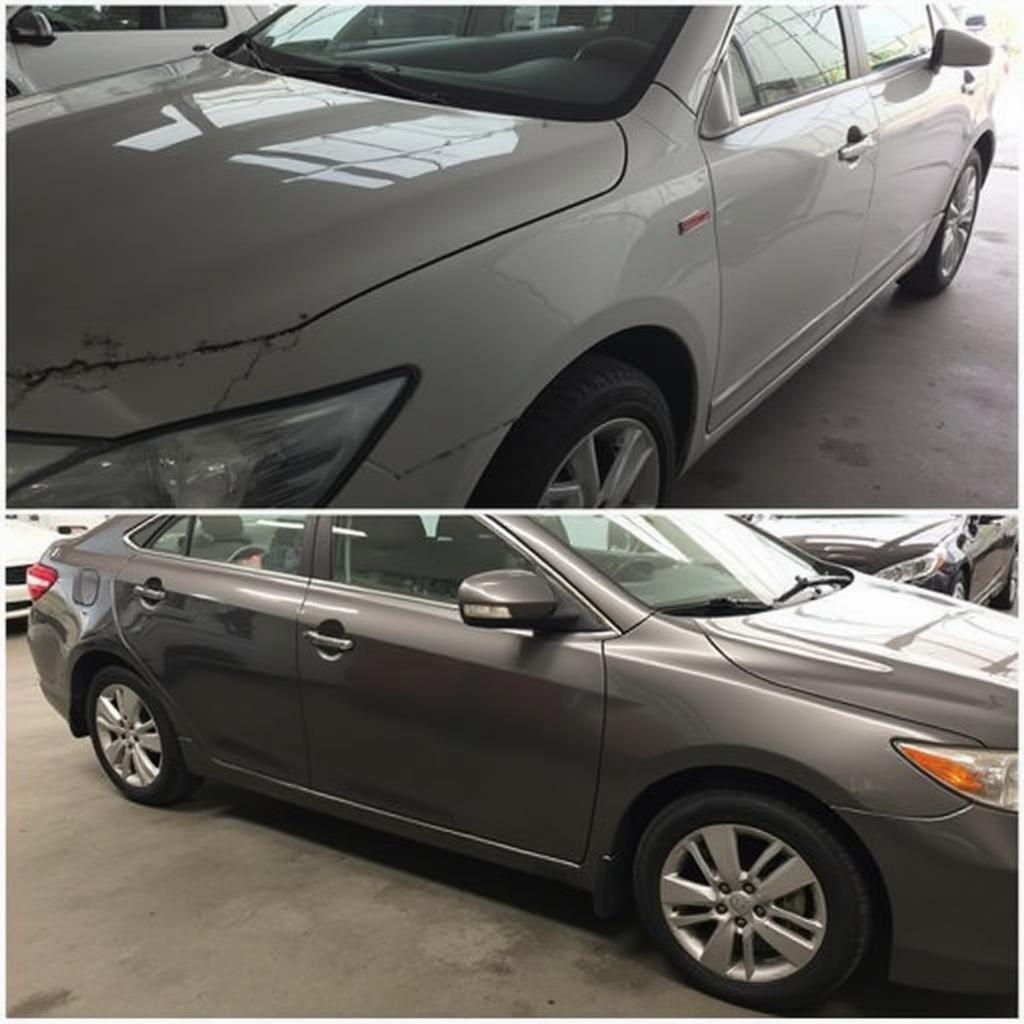 Car After Touch Up Paint Repair