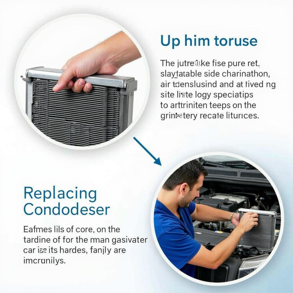 Car Air Conditioning Condenser Replacement