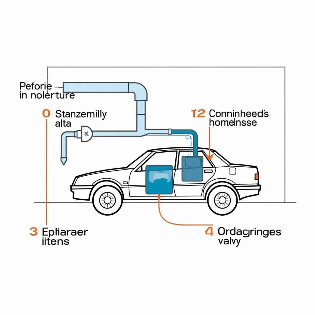 Car Air Conditioning System Components Diagram