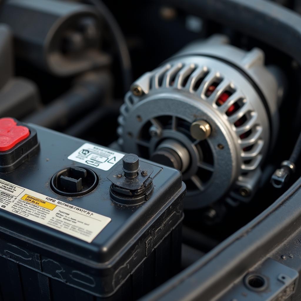 Car Battery and Alternator