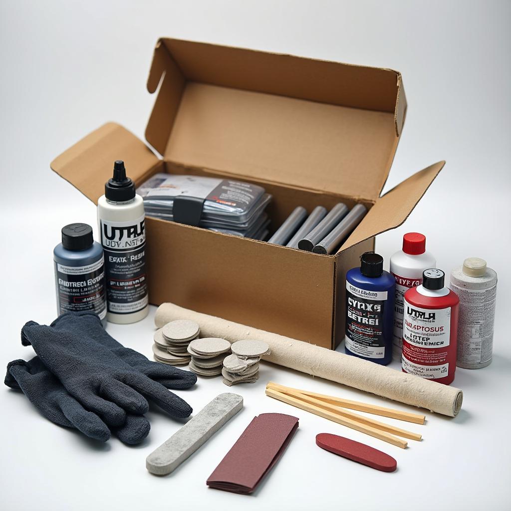 Car Body Epoxy Repair Kit Contents