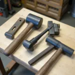 Different types of car body repair hammers