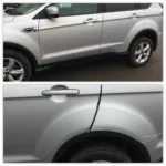 Car body paint repair Edinburgh before and after