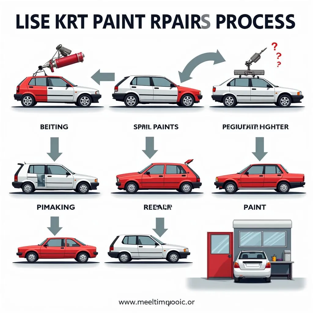 Car body paint repair process in Liverpool