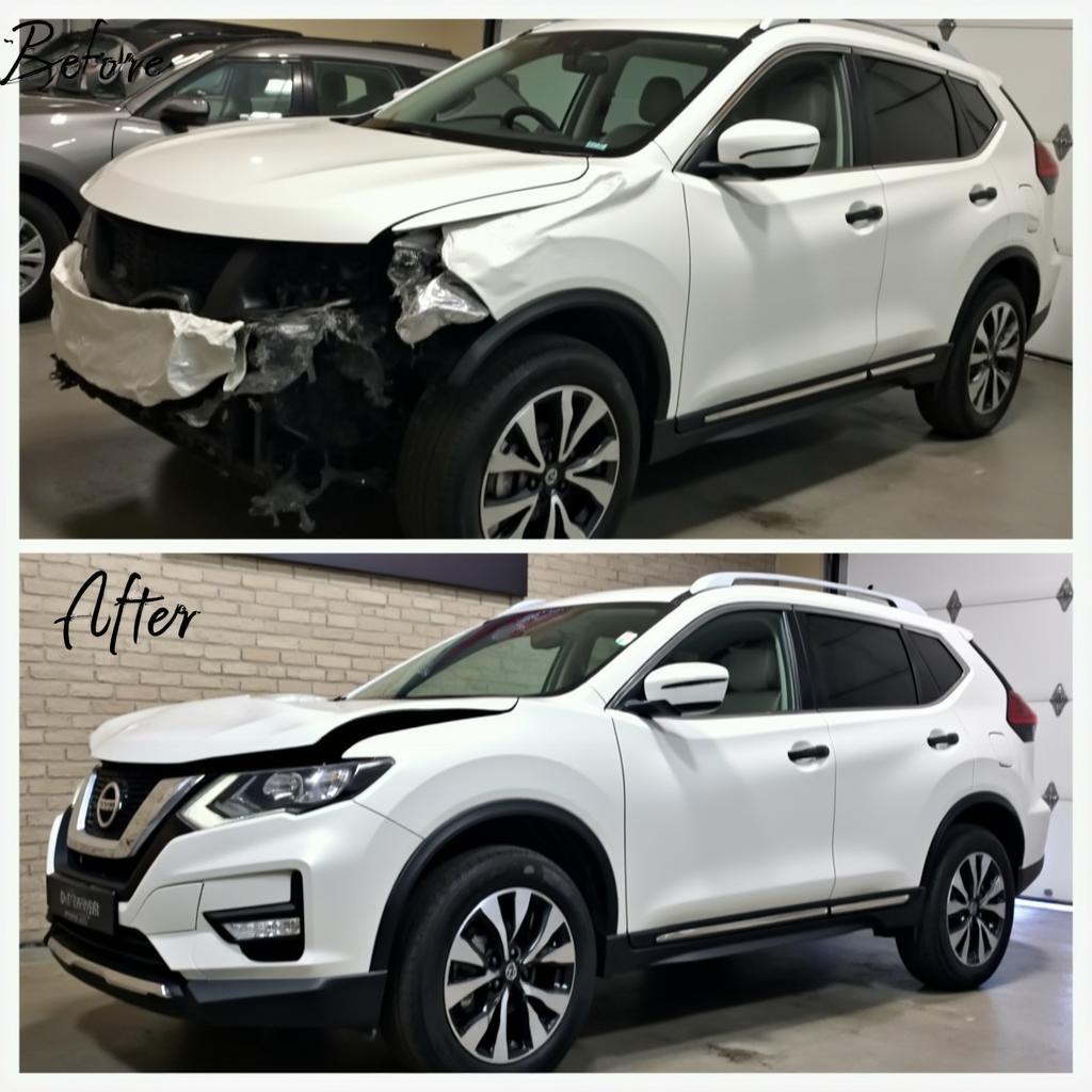 Car after a body repair in Cannock