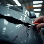 Car body repair assessment in Cannock