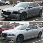 Car body repair before and after in Castleford