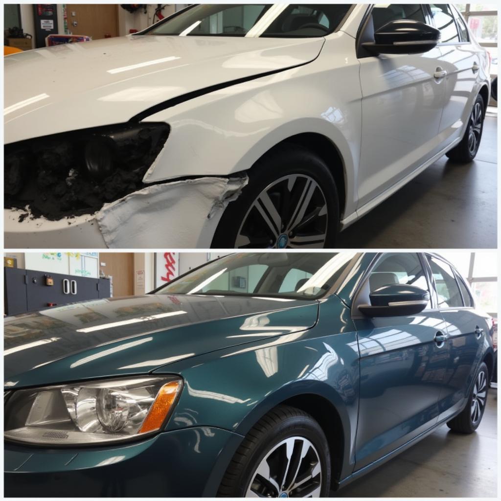 Before & After Car Body Repair in Durham