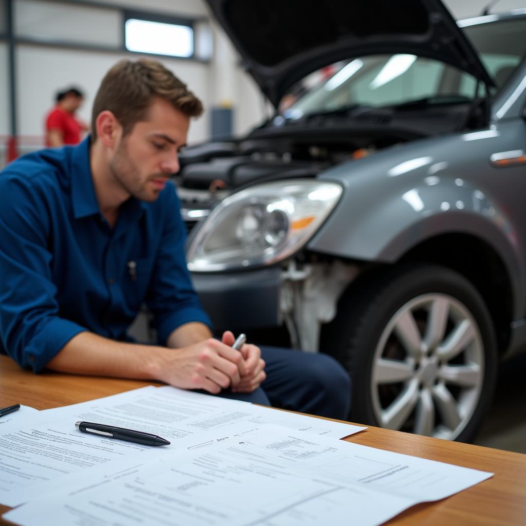 Car Body Repair Insurance Claim Holmfirth