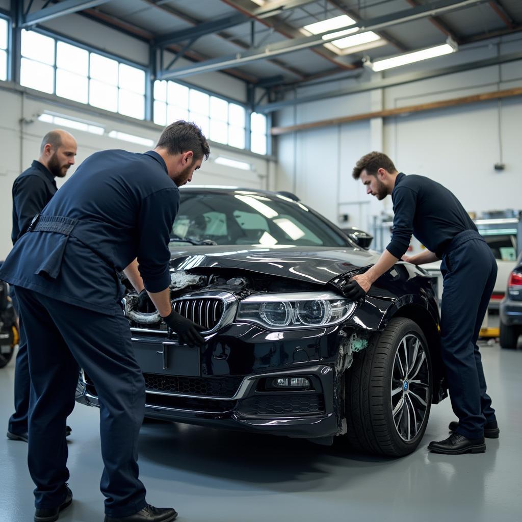 Car body repair shop in Kirriemuir