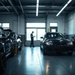 Car body repair shop located on Little London Road