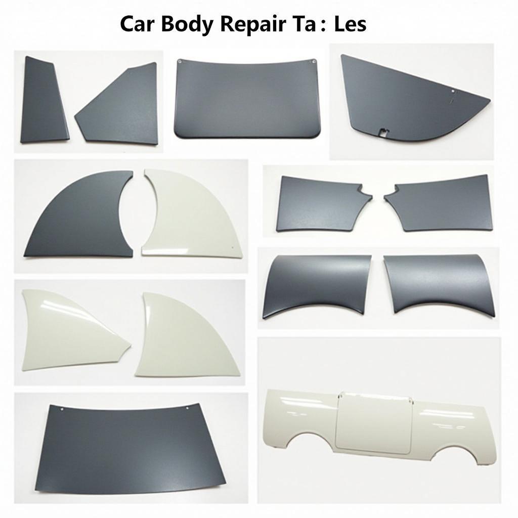 Various Types of Car Body Repair Panels