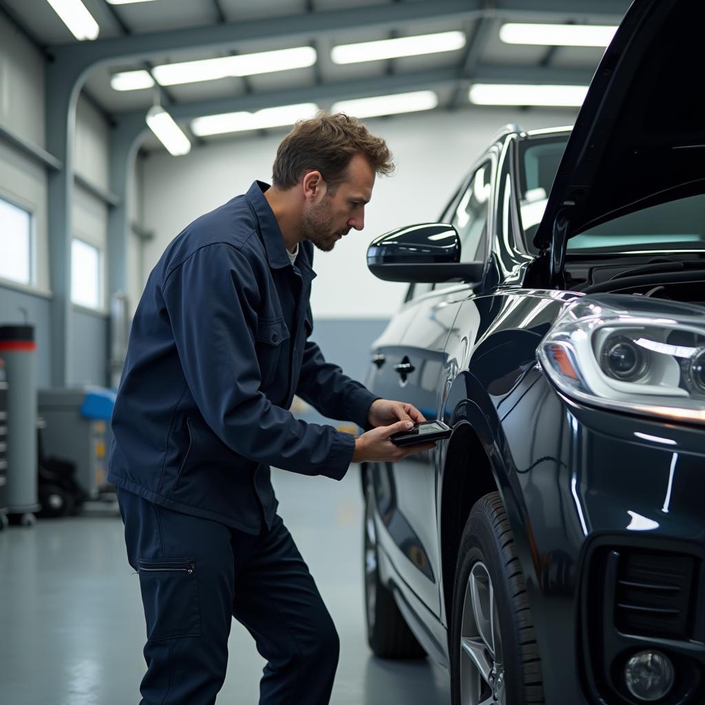 Experienced car body repair technician in Plymstock