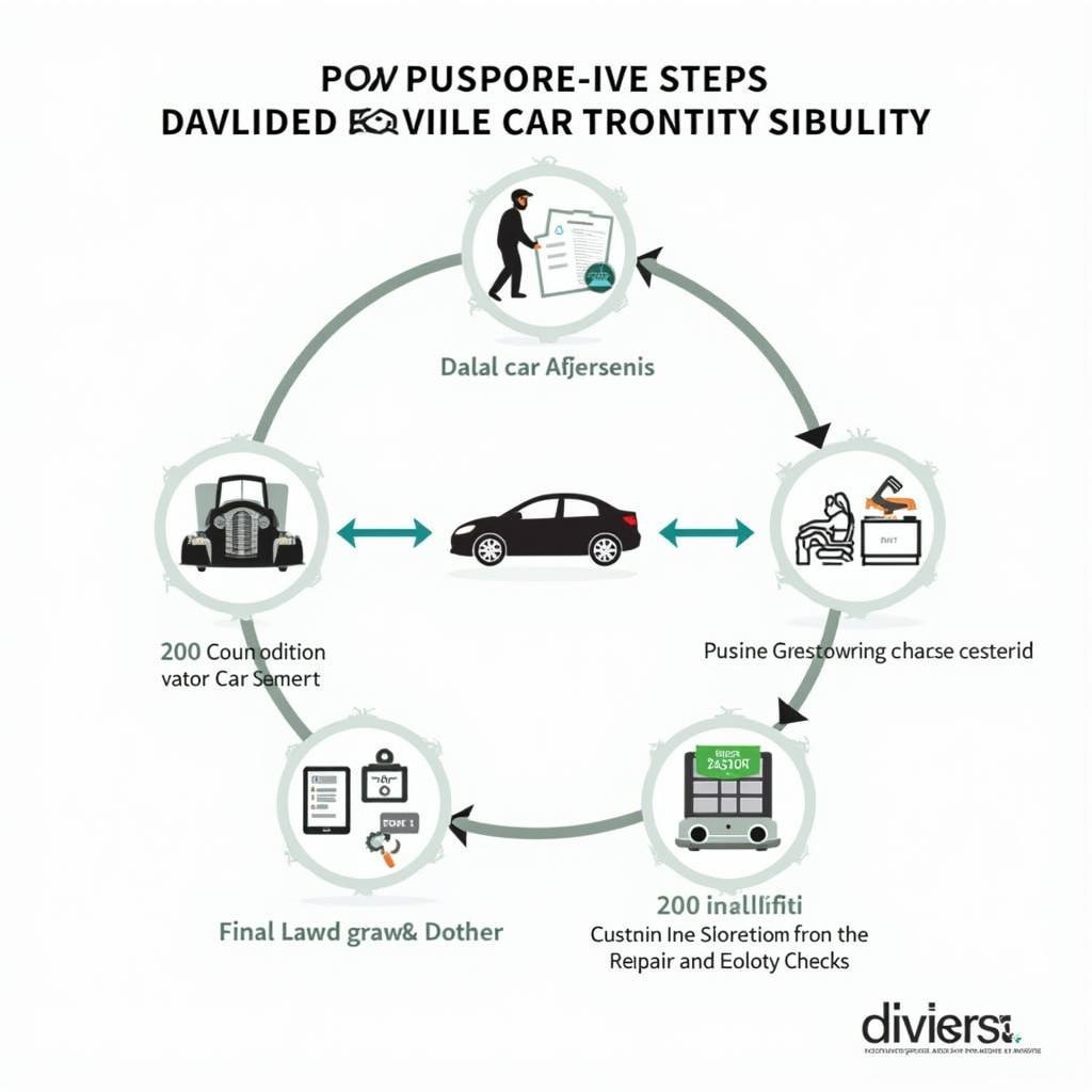 Stages of car body repair