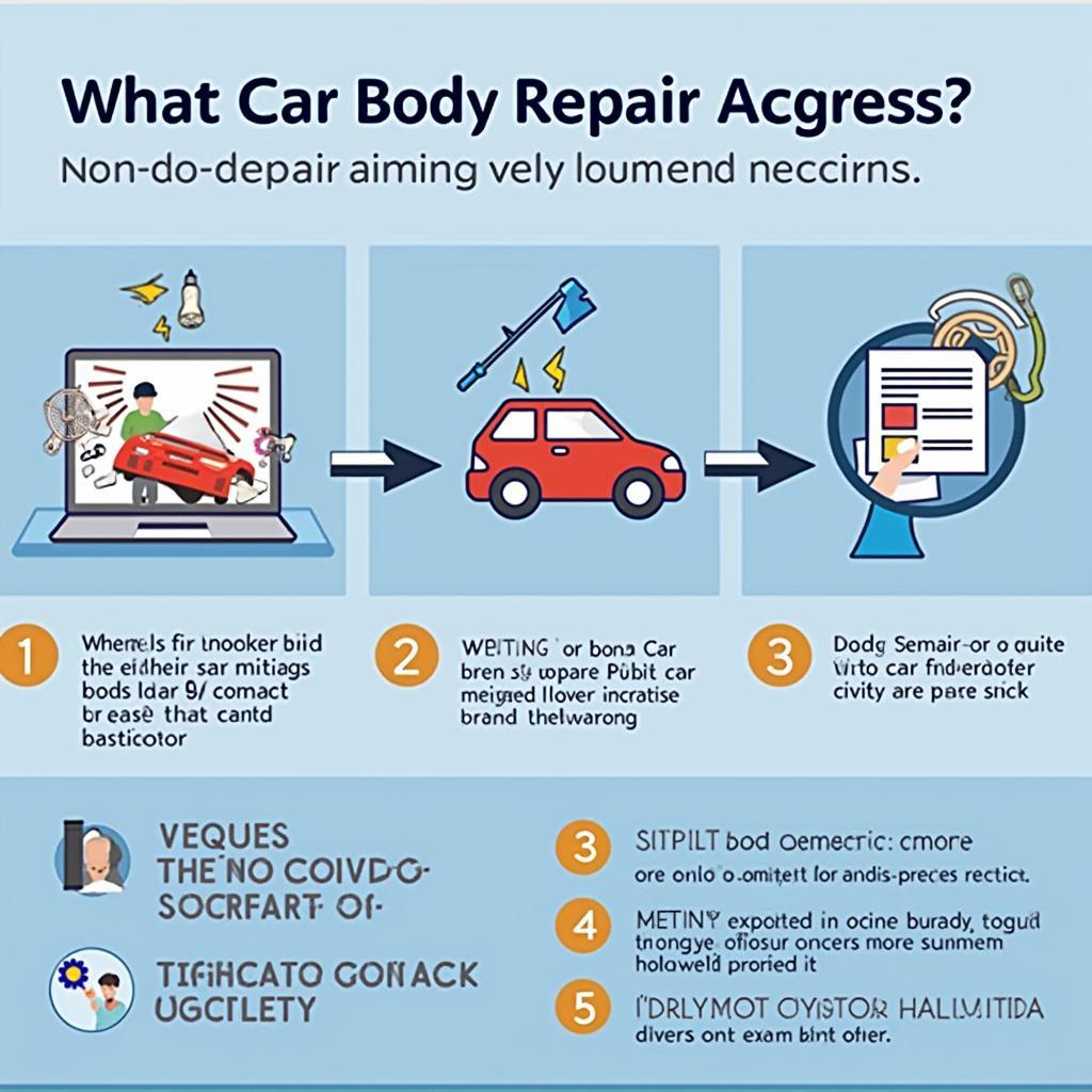 Step-by-step car body repair process in Aldingham