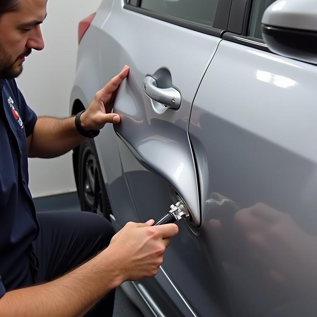 Dent Removal Process in Car Body Repair