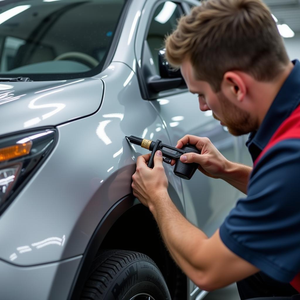 Car Body Repair Process: Dent Removal in Newbridge