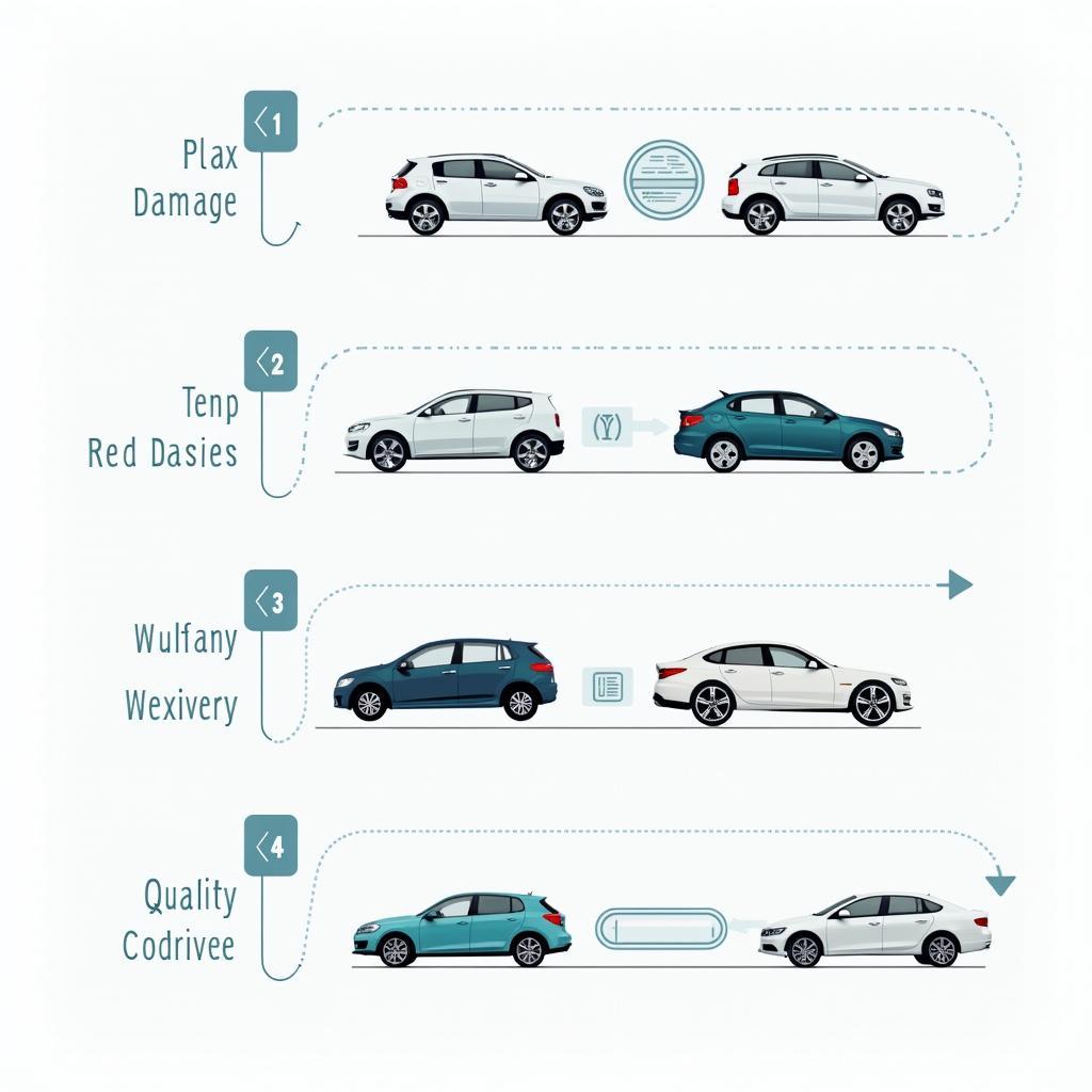 Stages of car body repair