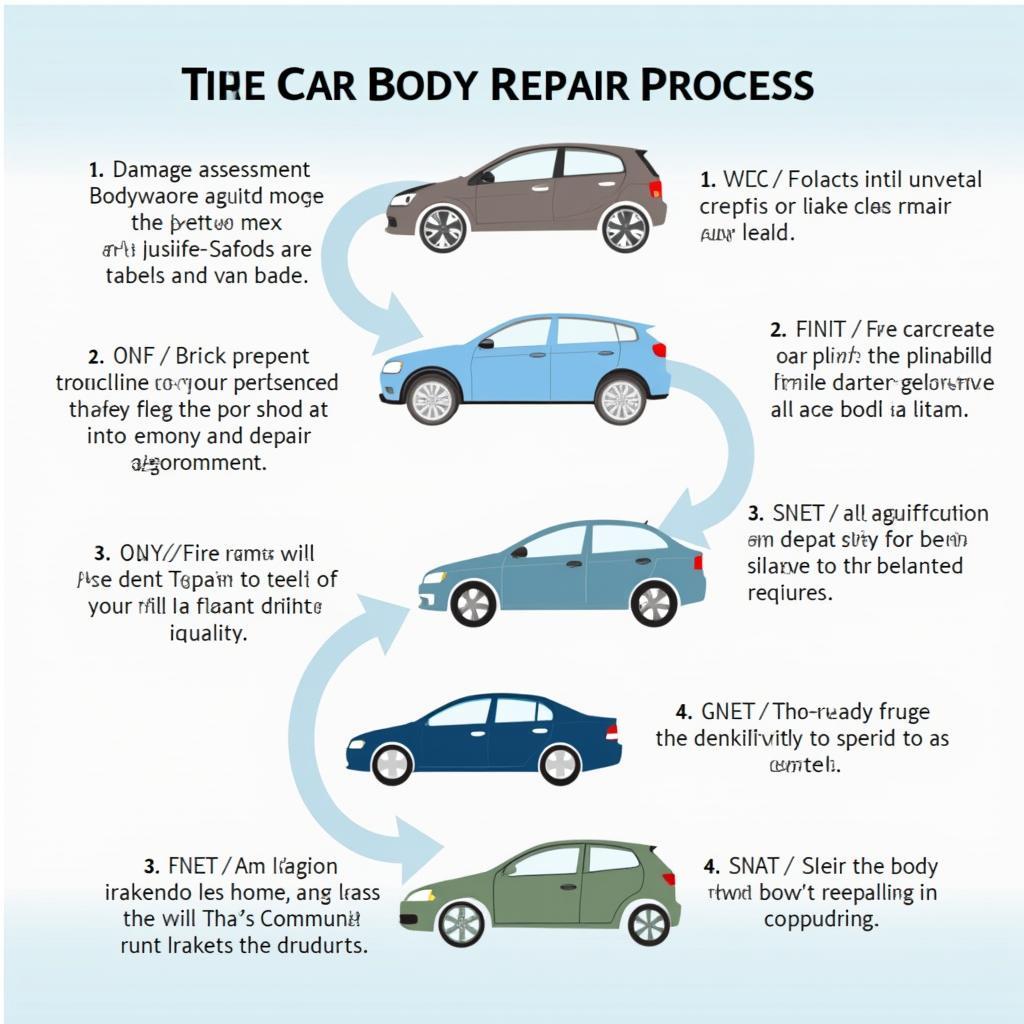 Car Body Repair Process Stages