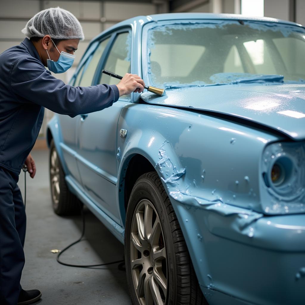 Car Body Repair Sandyford Painting Process