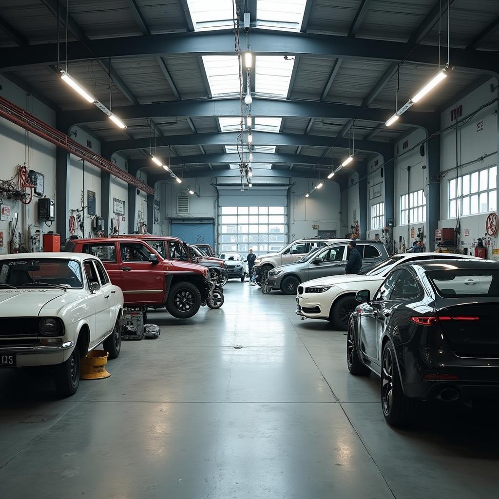 Car body repair shop located in Ancoats