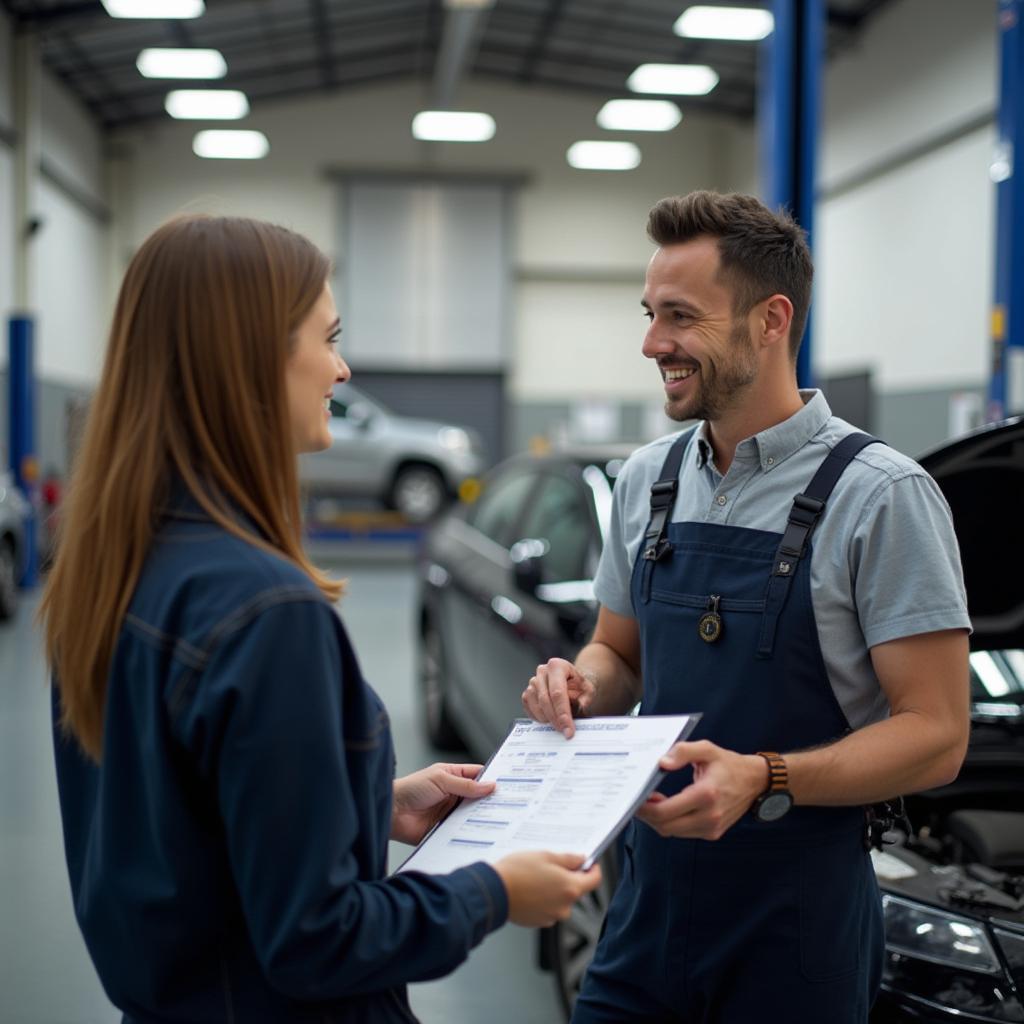 Car body repair shop in Barnsley, customer service interaction