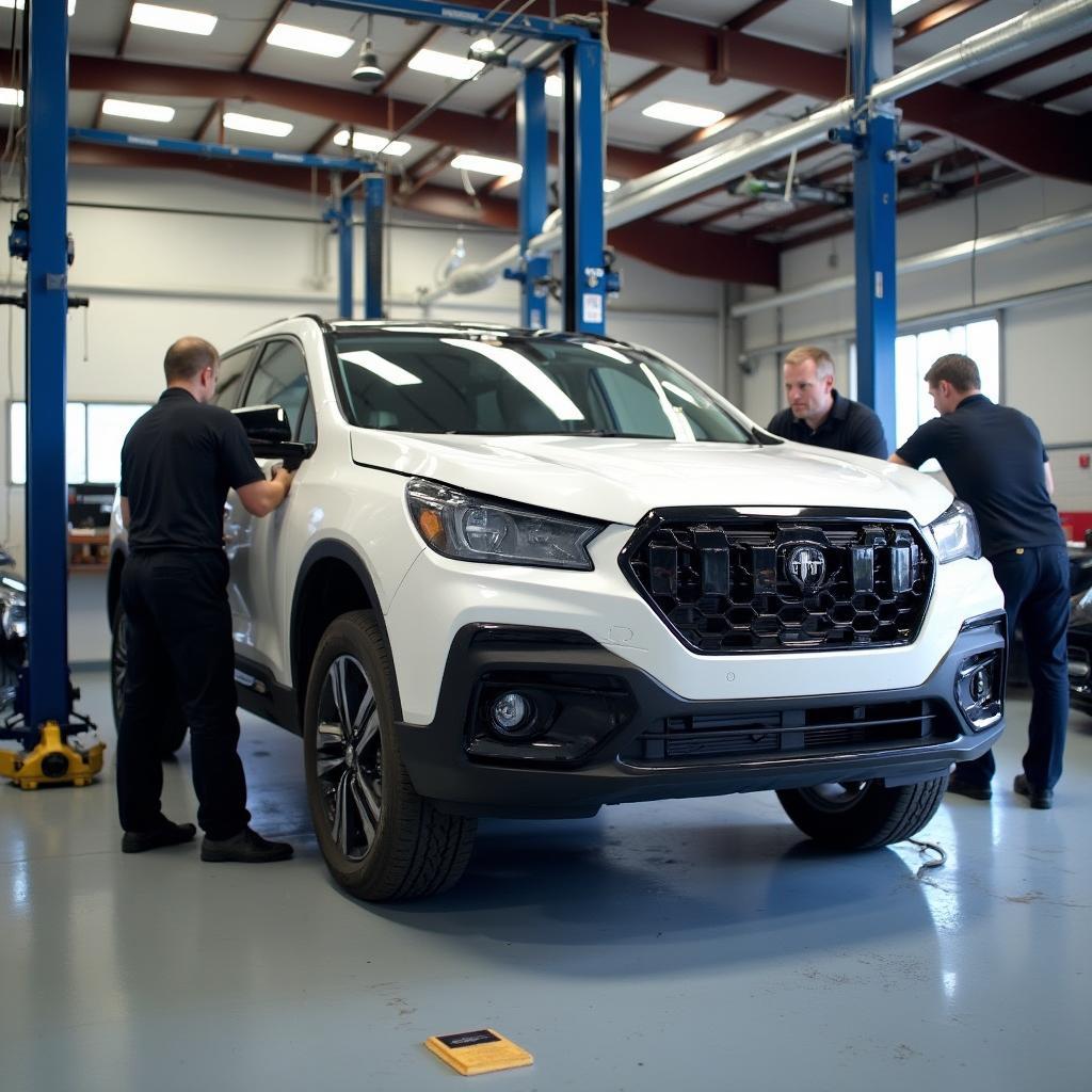 Car body repair shop in Buxton