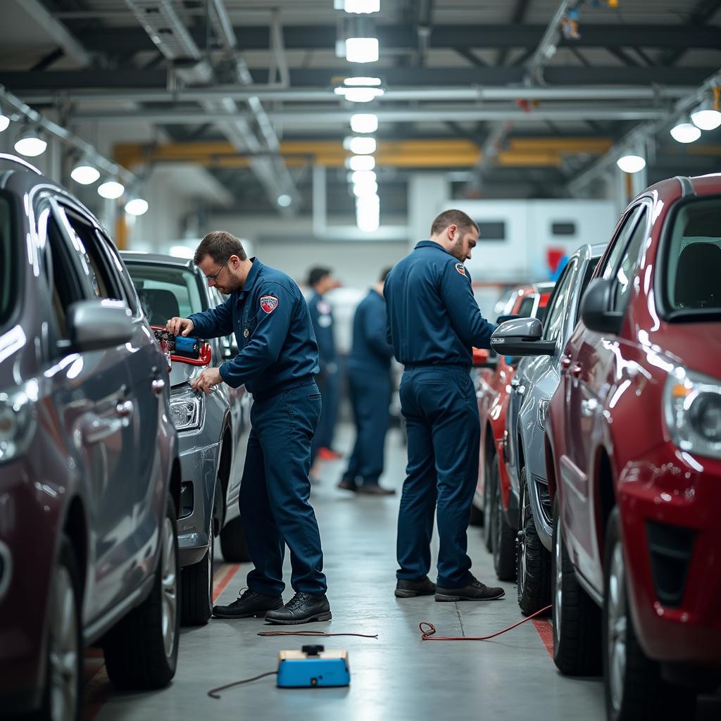 Car body repair shop in Cardiff with skilled technicians