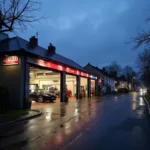 Car body repair shop exterior in Gainsborough