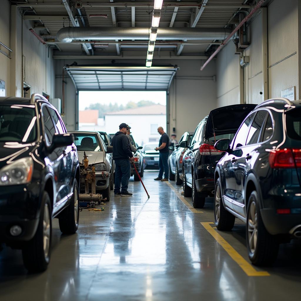 Car body repair shop in Helston