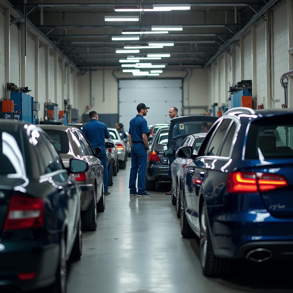 Car body repair shop in Oldham