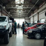 Car body repair shop located on Rodney Road