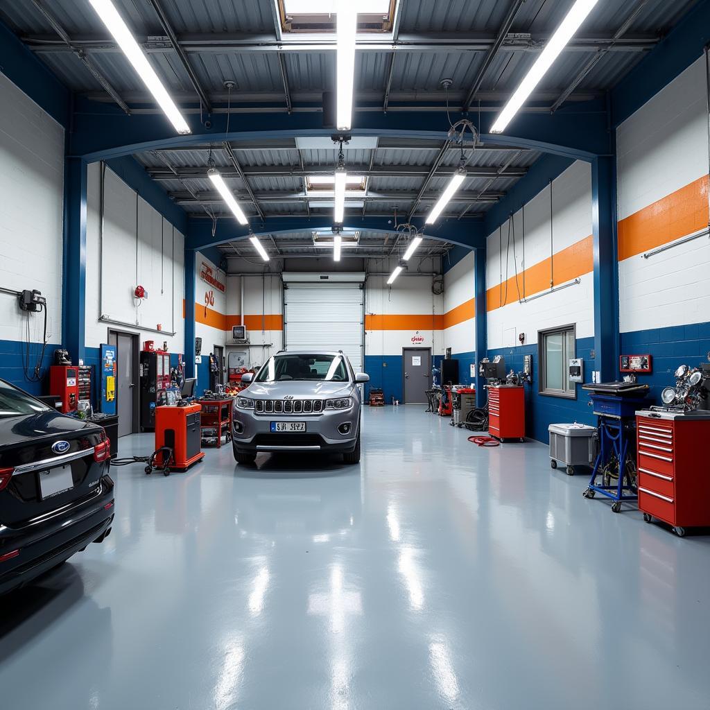 Modern Car Body Repair Shop in Shepperton