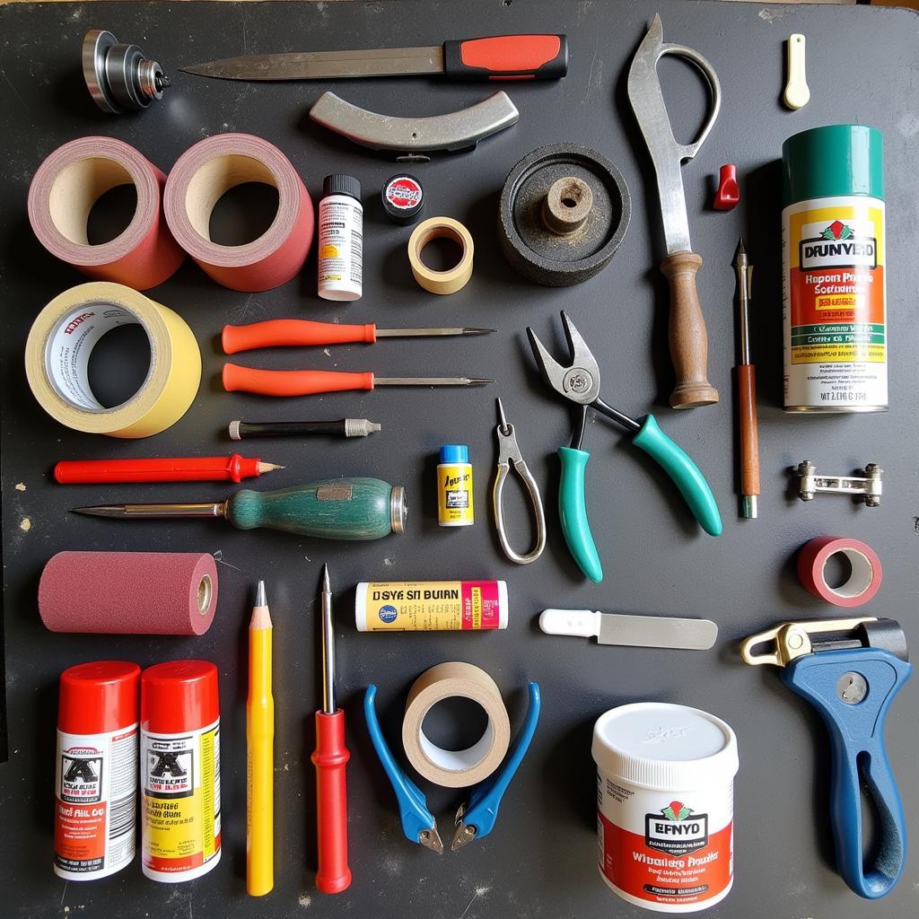 Car Body Repair Tools and Materials