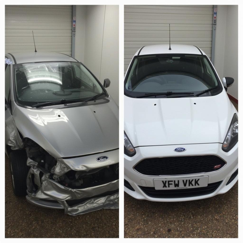 Car body repair in Watford, before and after