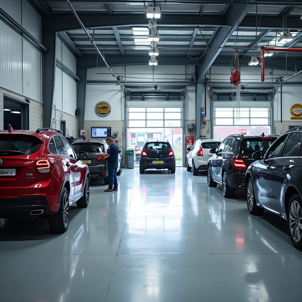 Car body repair shop in Whaley Bridge