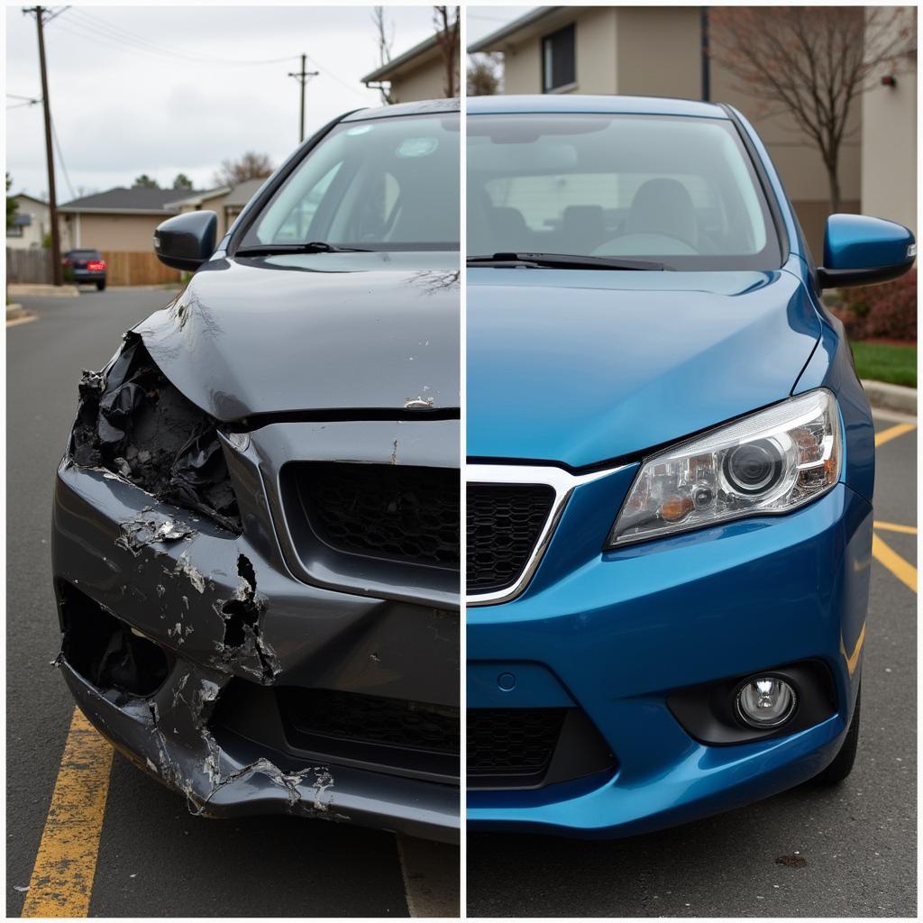 Car Body Repairs Enfield Before and After